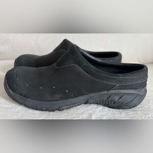 Merrell Encore Blip Shoes Women's Black Suede Slip On Mule Clogs Size 9.5